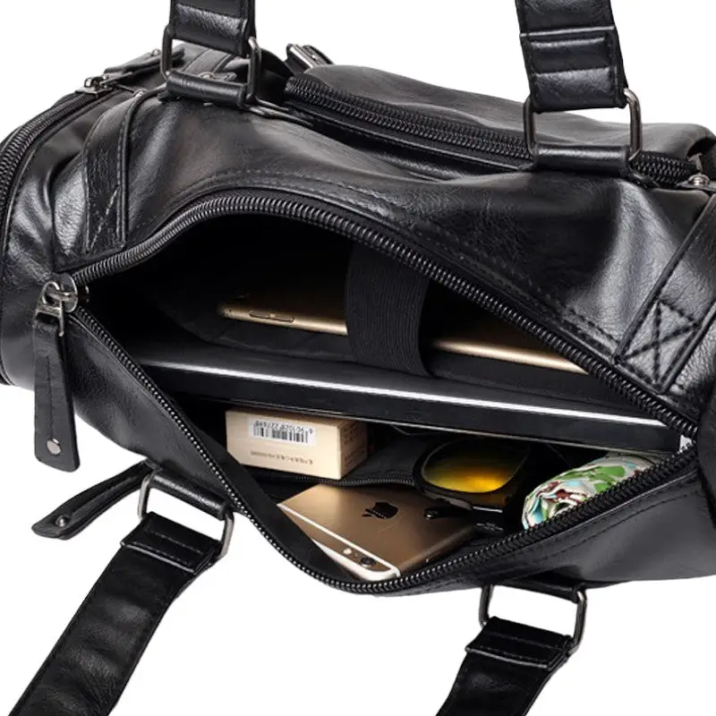 SAC MILITAIRE VINTAGE CUIR ARTIFICIEL SUPÉRIEUR - Image 12