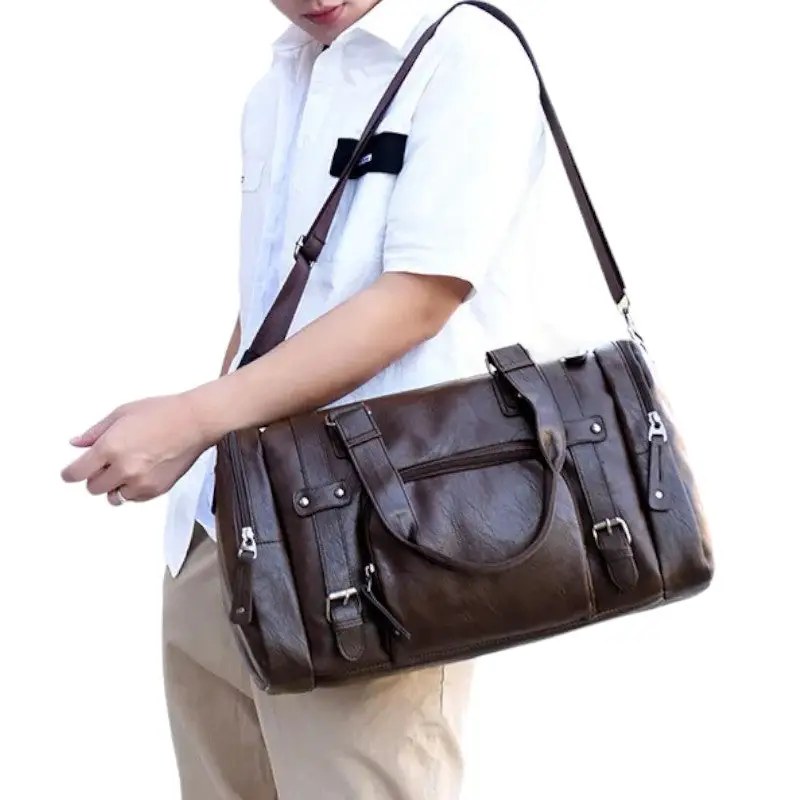 SAC MILITAIRE VINTAGE CUIR ARTIFICIEL SUPÉRIEUR - Image 17
