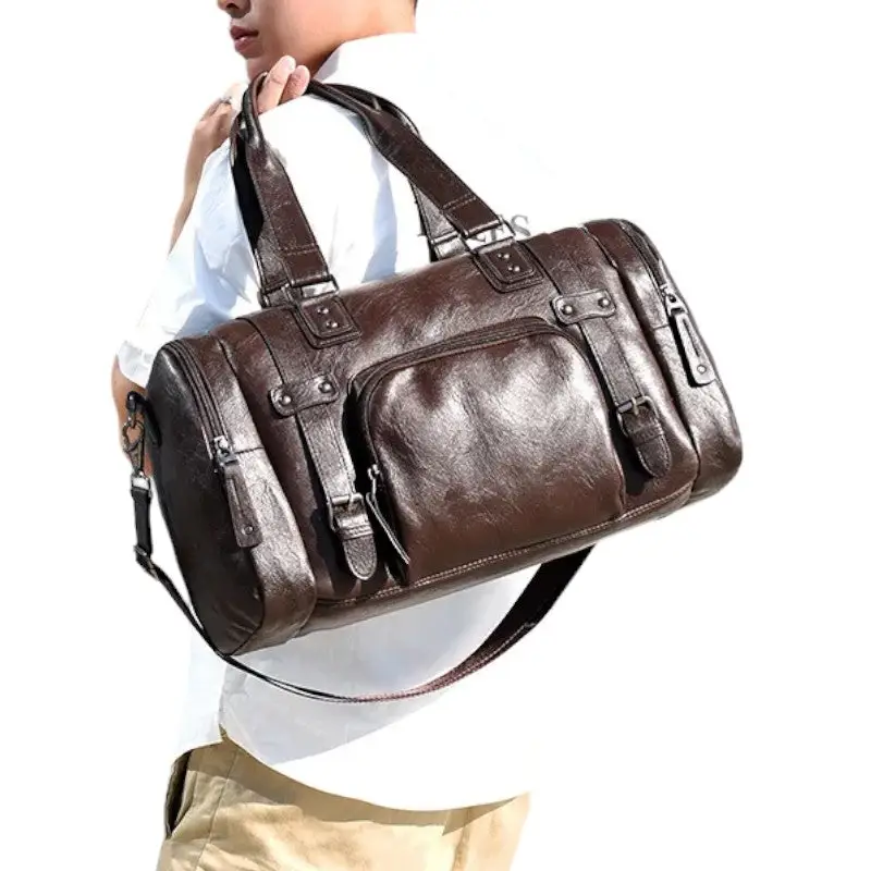 SAC MILITAIRE VINTAGE CUIR ARTIFICIEL SUPÉRIEUR - Image 18