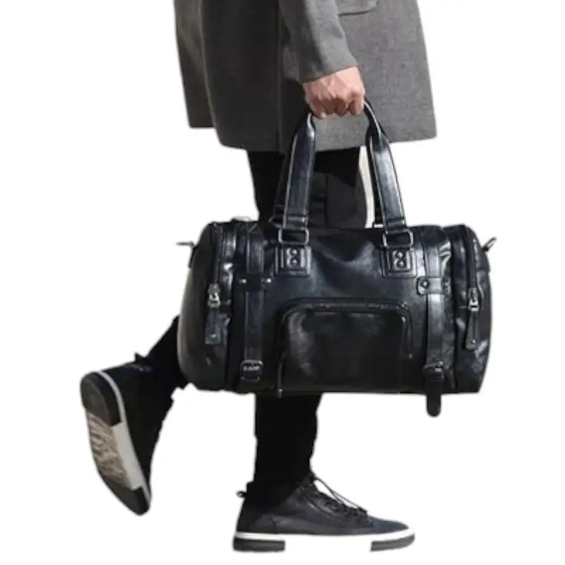 SAC MILITAIRE VINTAGE CUIR ARTIFICIEL SUPÉRIEUR - Image 8