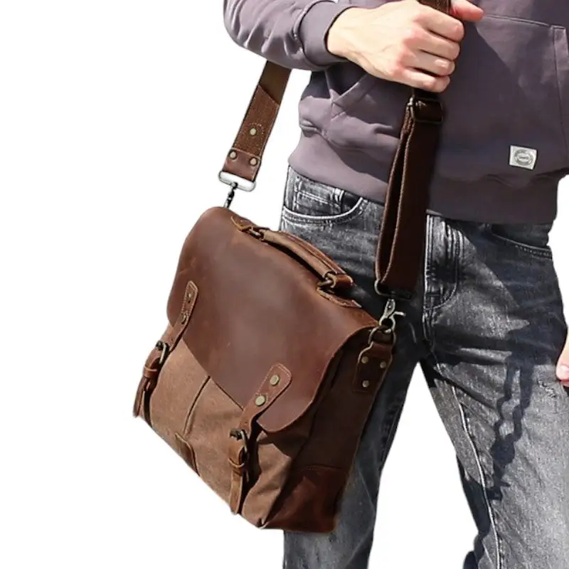 SAC MILITAIRE VINTAGE SOLIDE - Image 17