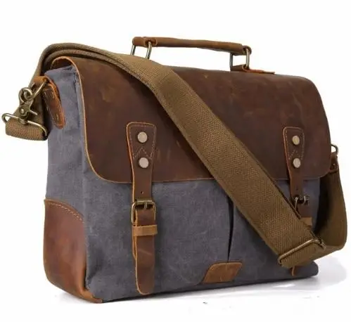 SAC MILITAIRE VINTAGE SOLIDE - Image 5
