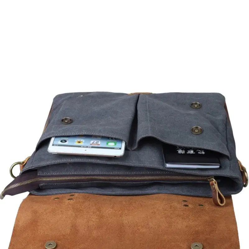 SAC MILITAIRE VINTAGE SOLIDE - Image 8