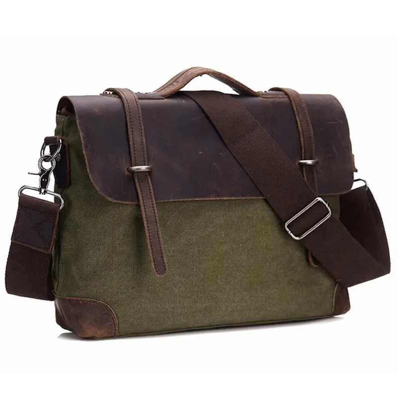 Sacoche militaire cuir - Image 2
