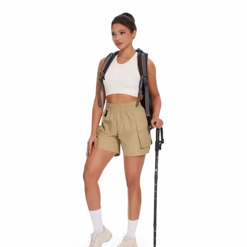 Short femme de randonné beige - Image 4