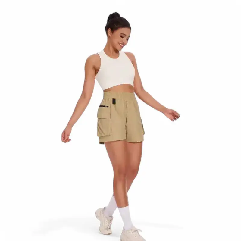 Short femme de randonné beige - Image 5