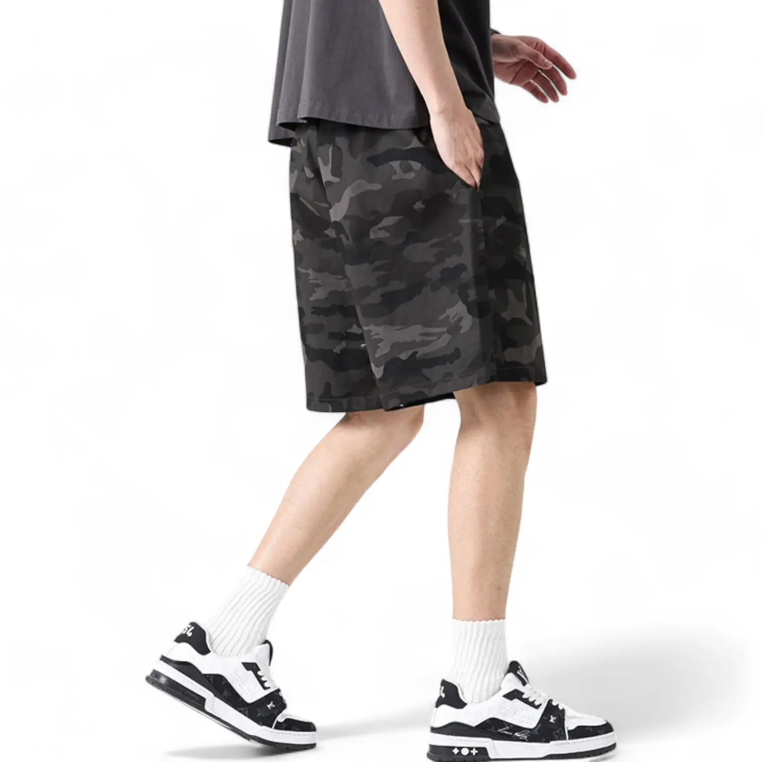 SHORT MILITAIRE EN COTON SOUPLE - Image 6