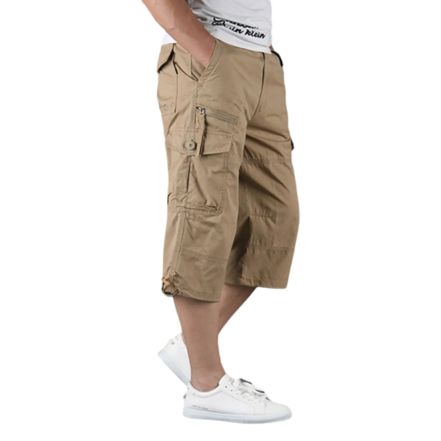 SHORT MILITAIRE LONG EN COTON - Image 11