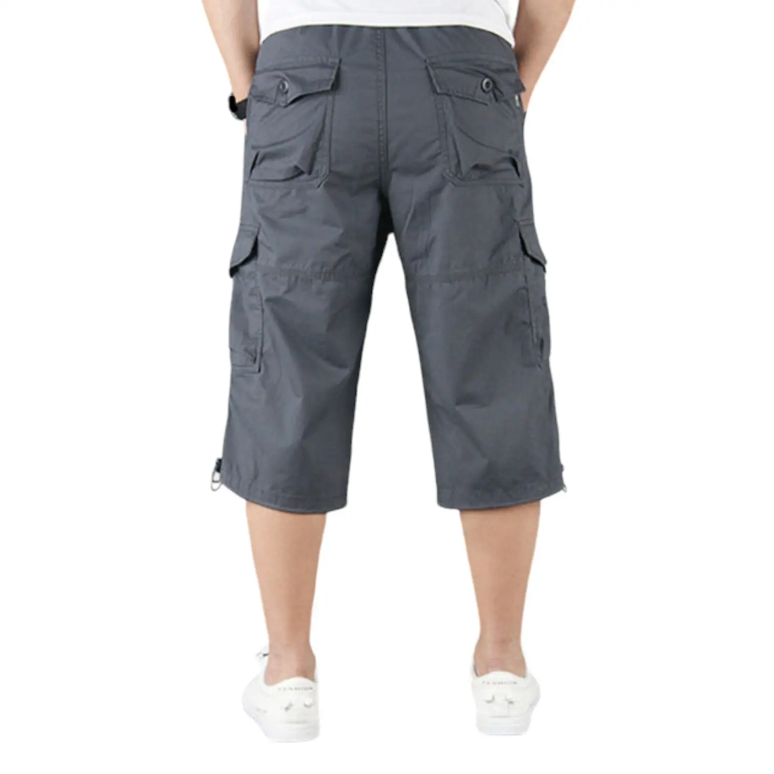SHORT MILITAIRE LONG EN COTON - Image 3