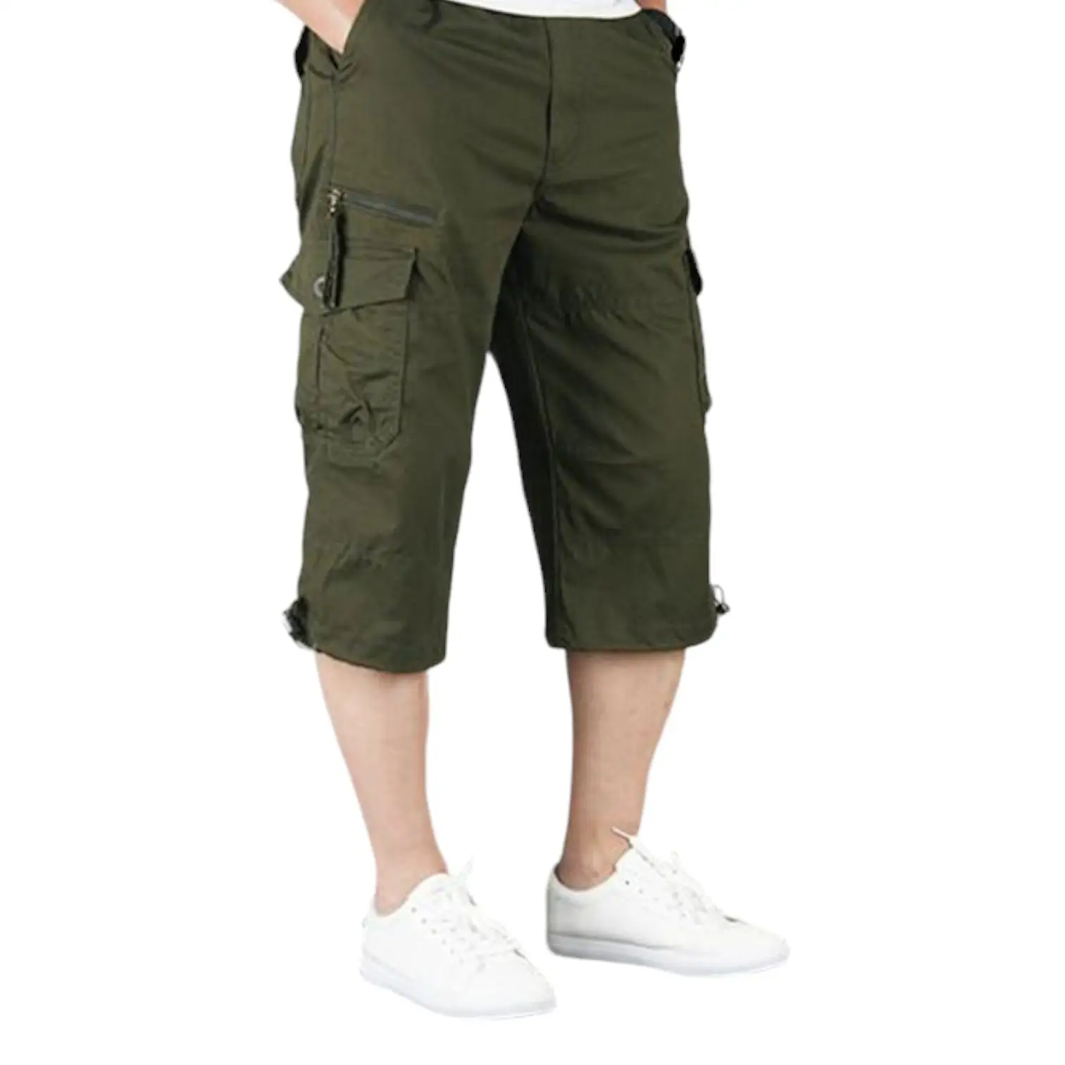 SHORT MILITAIRE LONG EN COTON - Image 8