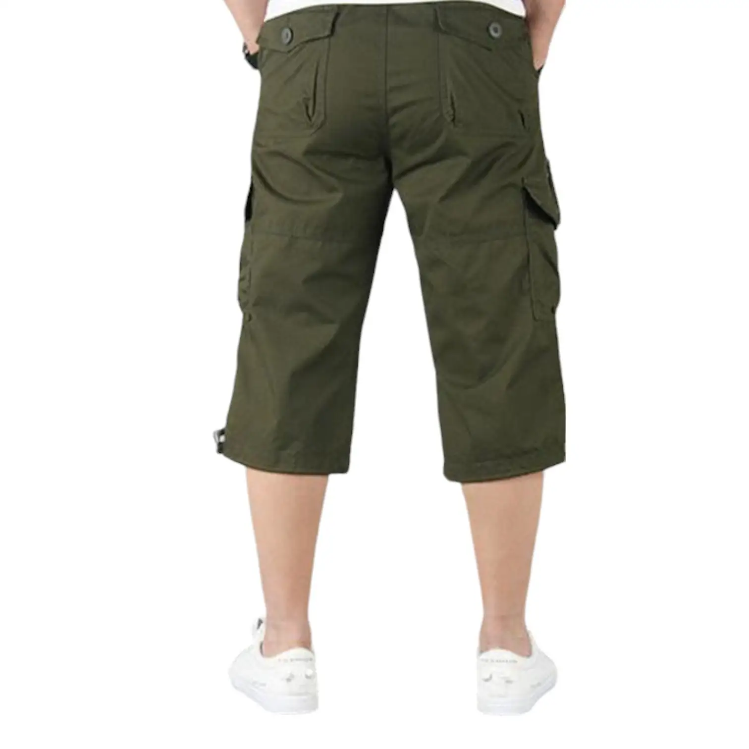 SHORT MILITAIRE LONG EN COTON - Image 9