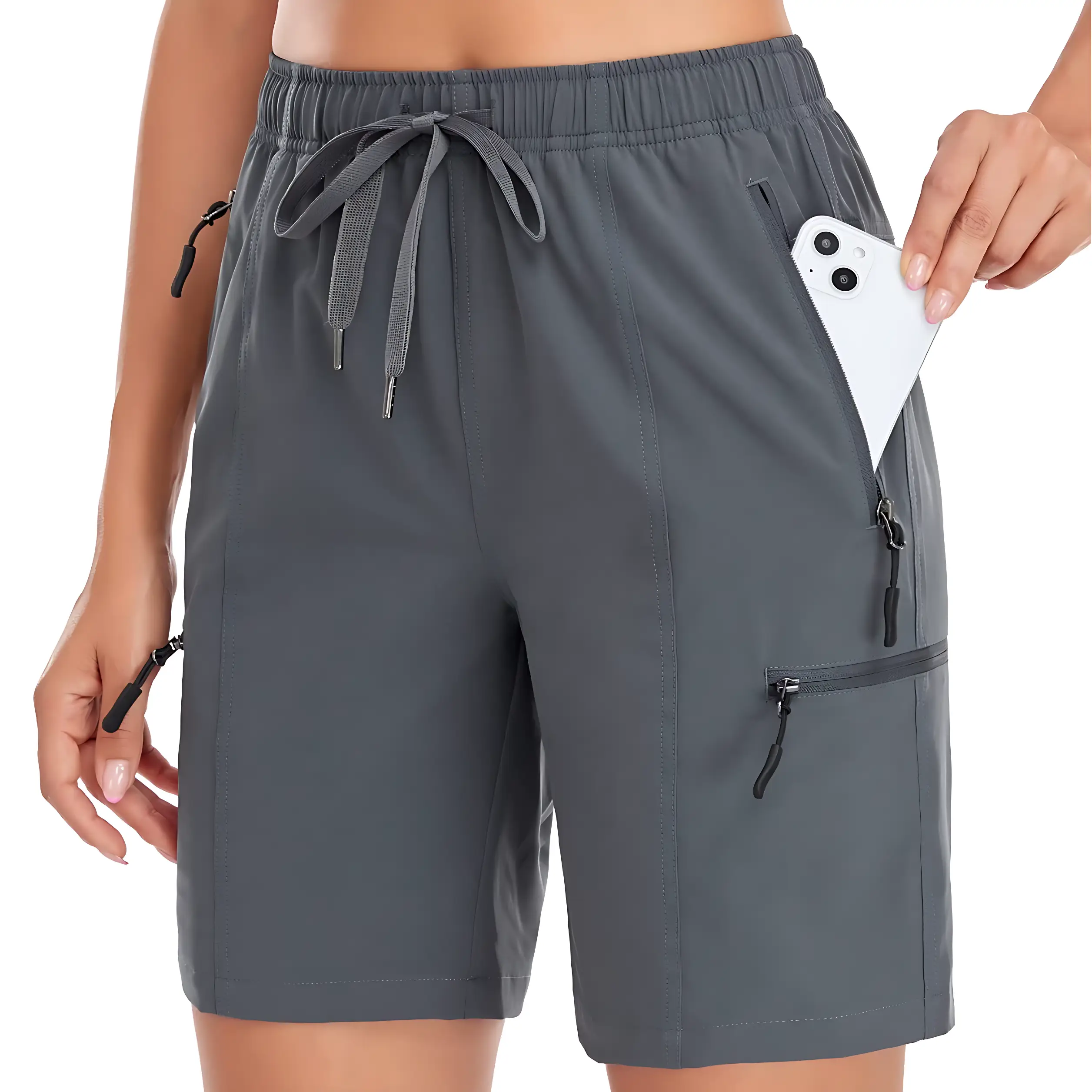 Short randonnée femme kaki - Image 13