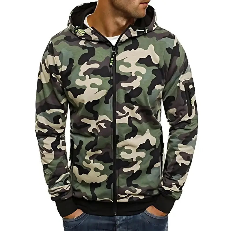 Sweat a capuche militaire homme - Image 3