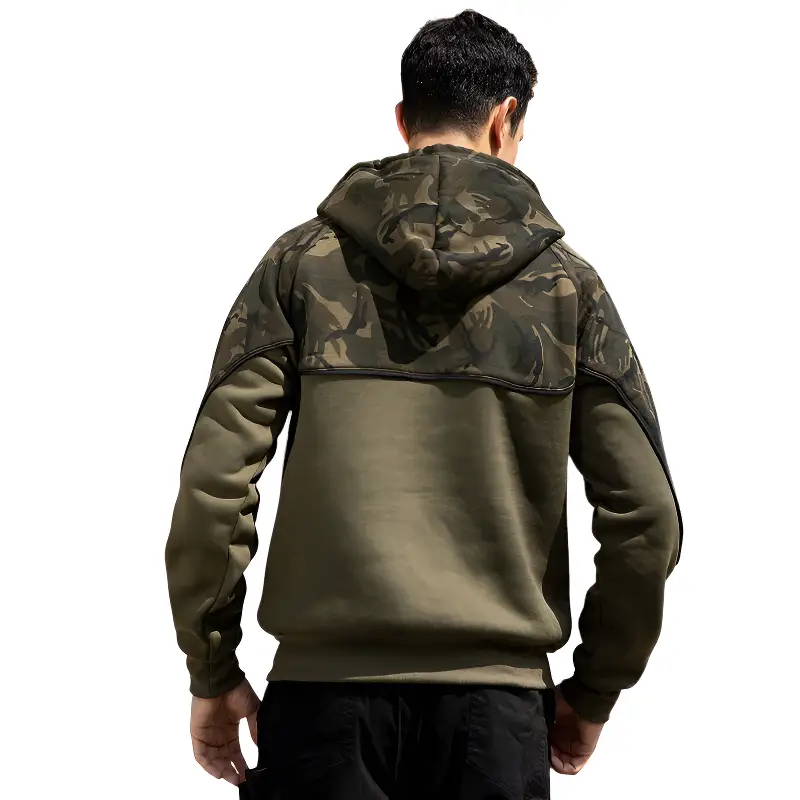 Sweat militaire homme vert - Image 11