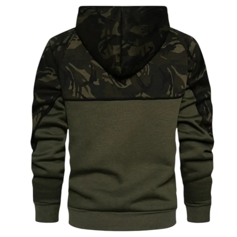 Sweat militaire homme vert - Image 3
