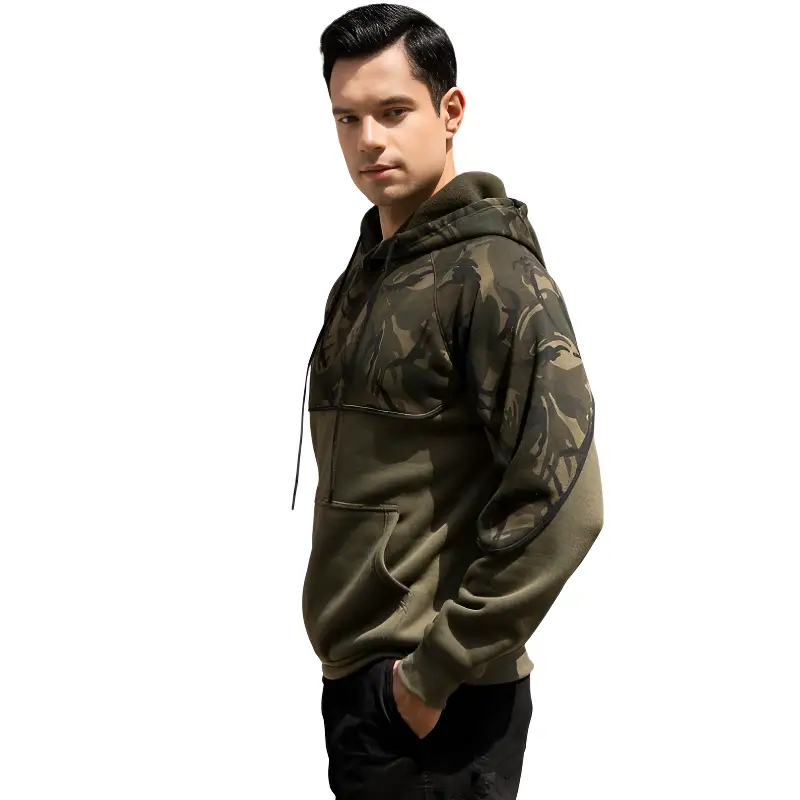 Sweat militaire homme vert - Image 9