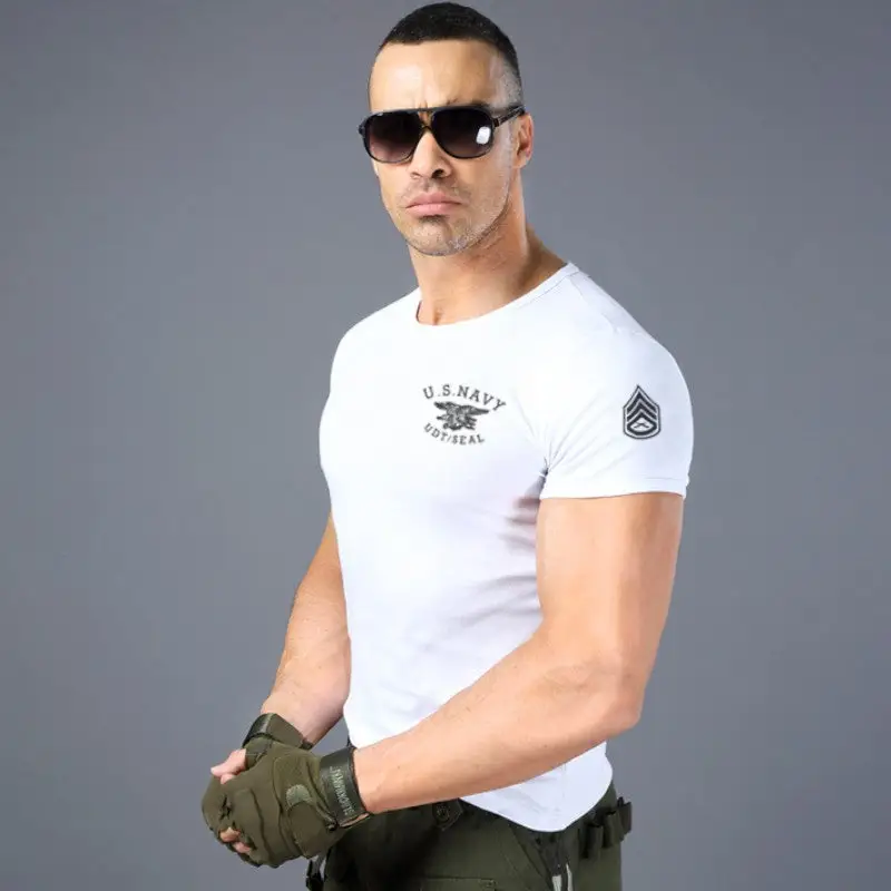 T shirt militaire blanc - Image 3