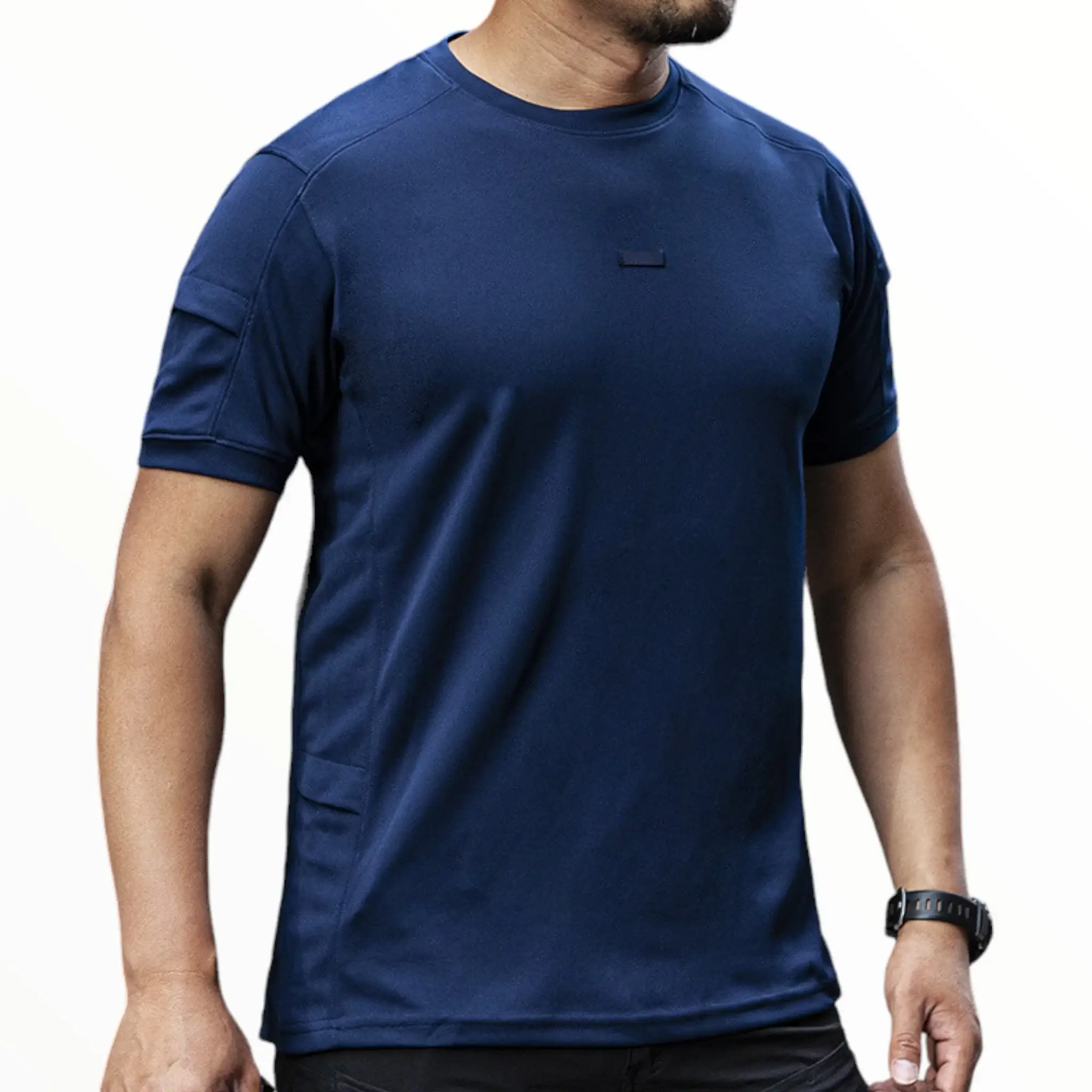 T-shirt militaire bleu - Image 5