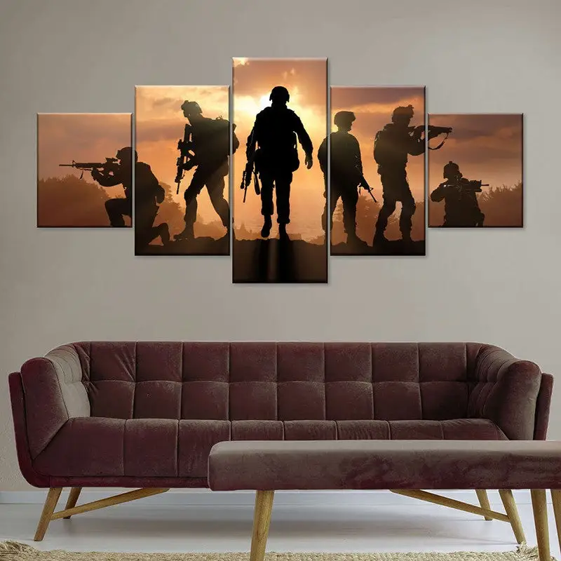 TABLEAU MILITAIRE - SOLDAT CONTEMPORAIN - Image 5
