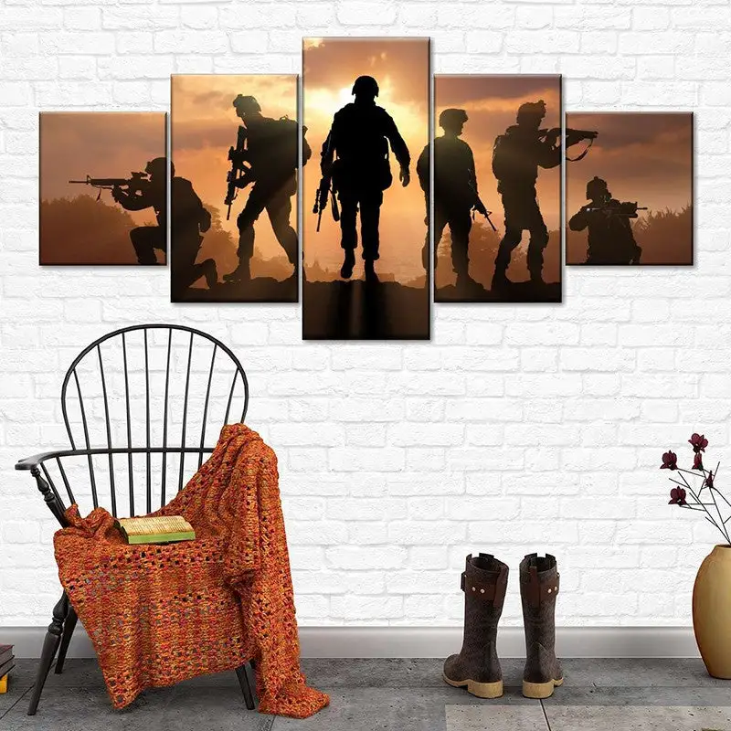 TABLEAU MILITAIRE - SOLDAT CONTEMPORAIN - Image 6