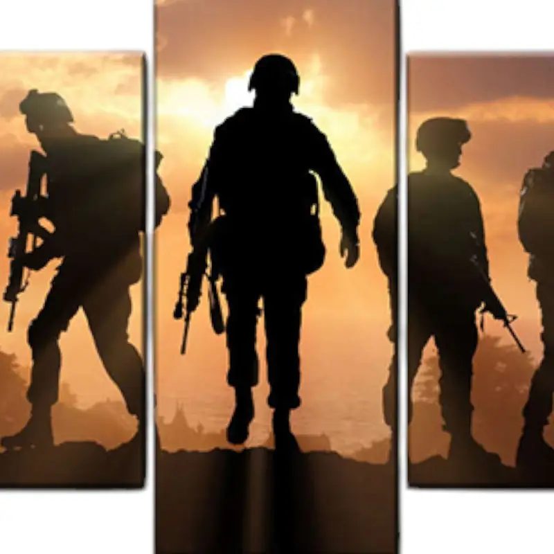 TABLEAU MILITAIRE - SOLDAT CONTEMPORAIN - Image 8
