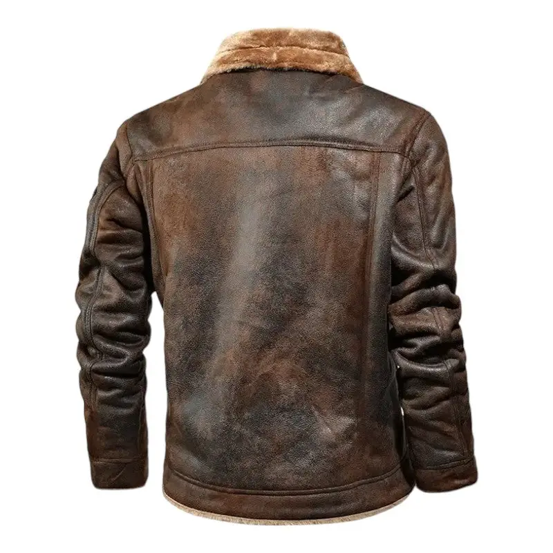 Veste aviateur homme imitation cuir - Image 3