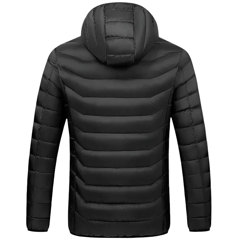 Veste chauffante 11 zones noire et rouge avec double commande - Image 3