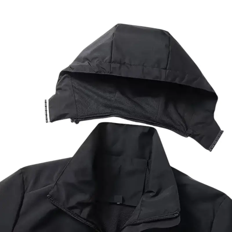 Veste chauffante automne hiver avec capuche amovible femme - Image 15