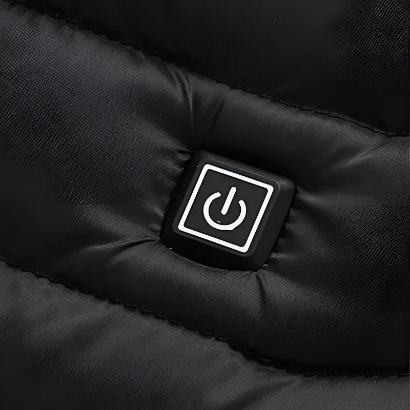 Veste chauffante électrique 5 zones noire et rouge - Image 12