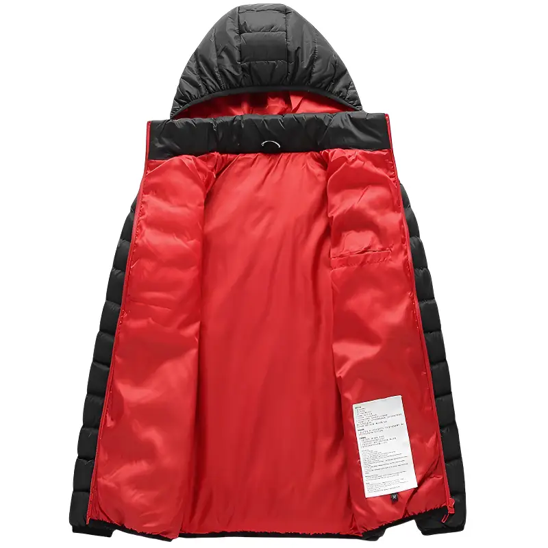 Veste chauffante électrique 5 zones noire et rouge - Image 5