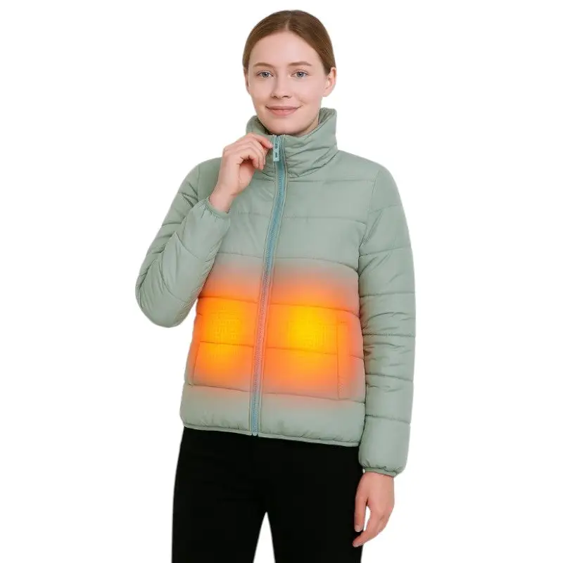 Veste chauffante en coton avec contrôle de température femme - Image 8