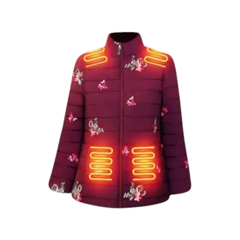 Veste chauffante USB design floral femme - Image 10