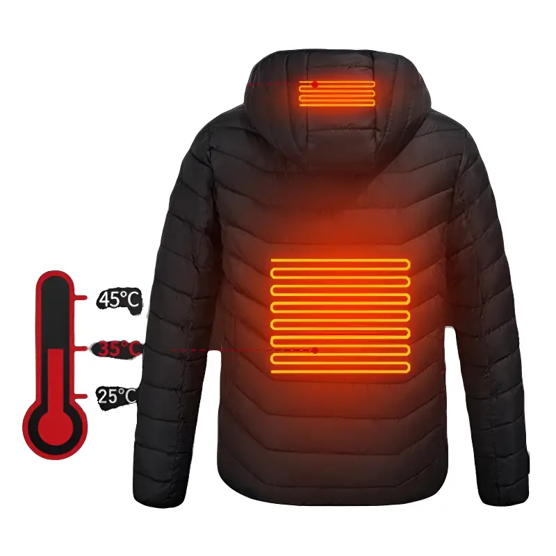 Veste chauffante usb femme 2 zones - Image 3