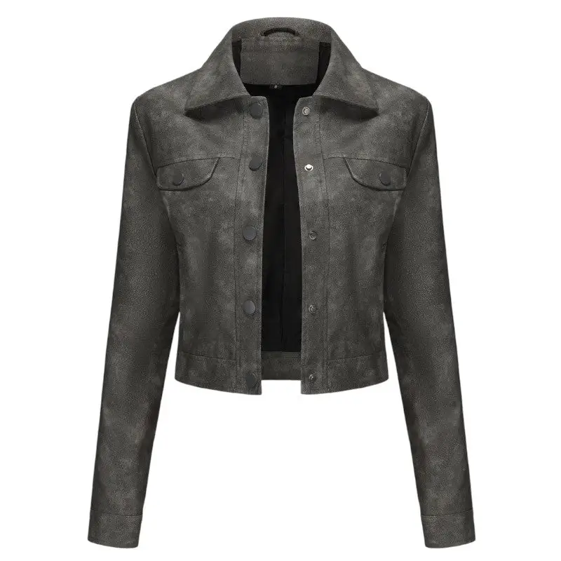 Veste coupe courte militaire femme