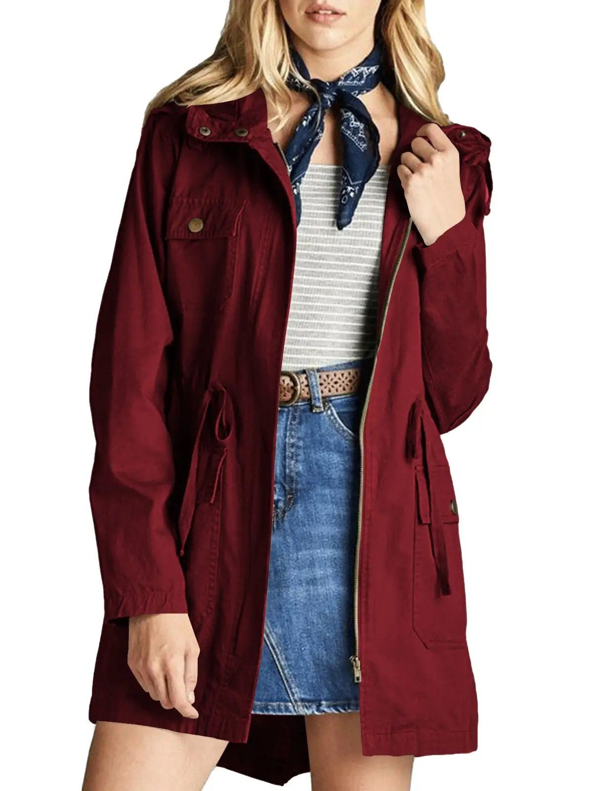 Veste femme style militaire - Image 11
