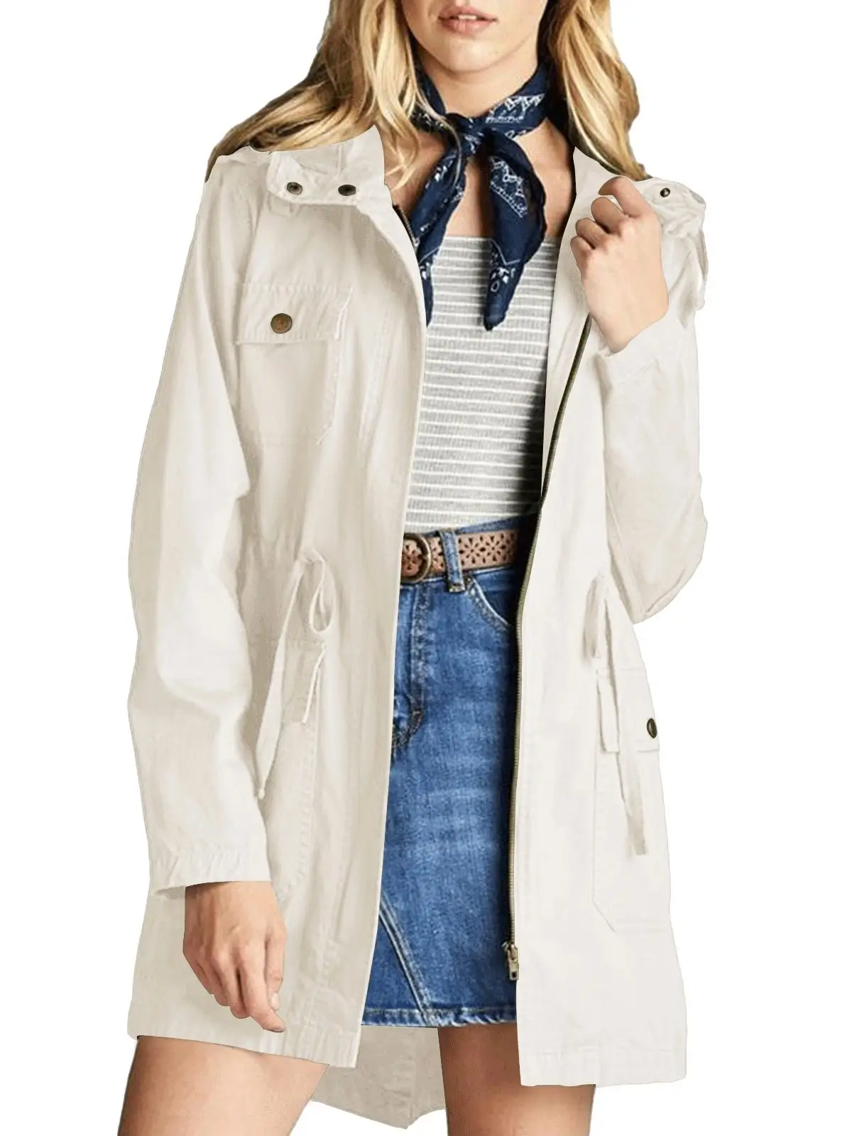 Veste femme style militaire - Image 4