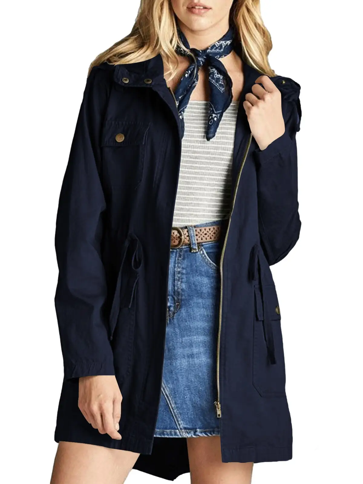 Veste femme style militaire - Image 8