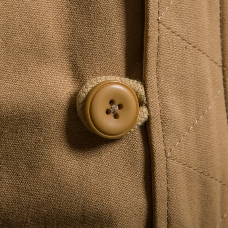 Veste homme militaire marron - Image 7