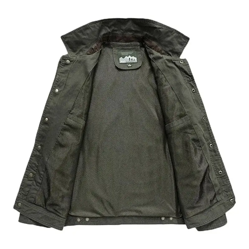 Veste kaki homme militaire - Image 4