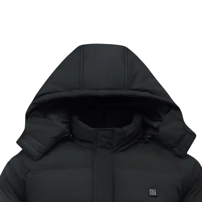 Veste longue chauffante 11 zones noire pour femme - Image 6