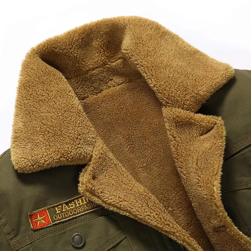 VESTE MILITAIRE AVEC DOUBLURE EN FOURRURE - Image 5