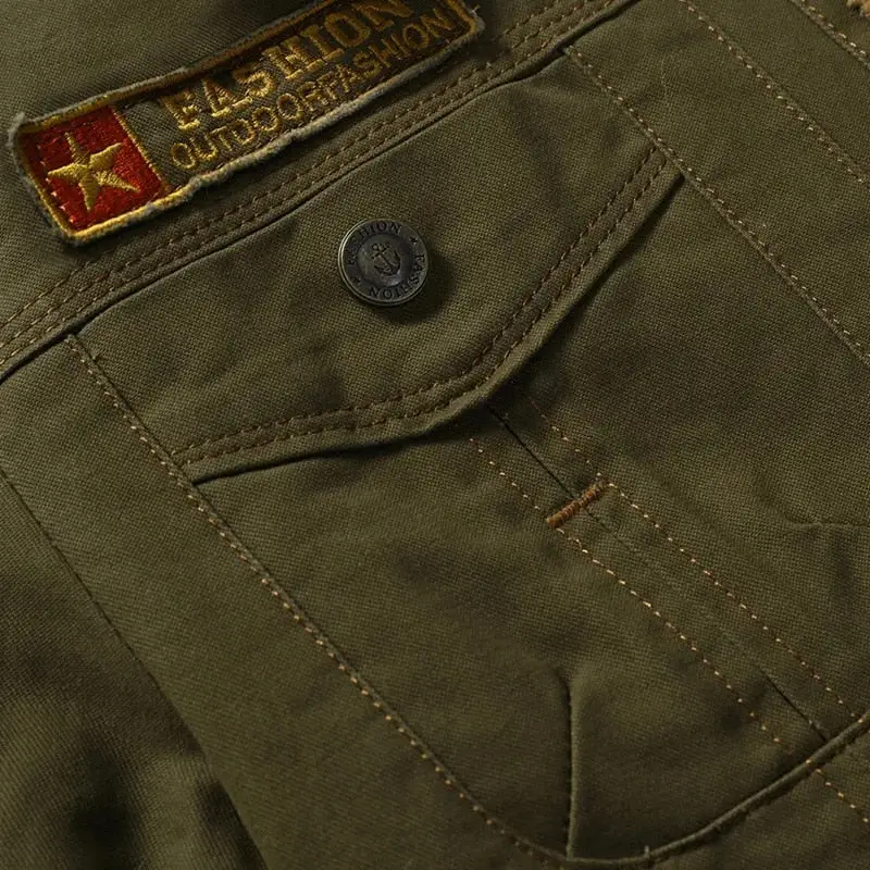 VESTE MILITAIRE AVEC DOUBLURE EN FOURRURE - Image 7