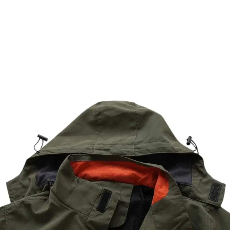 VESTE MILITAIRE AVEC REVERS ORANGE - Image 5