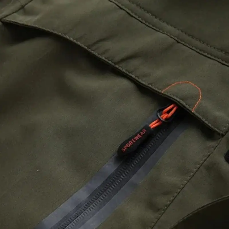 VESTE MILITAIRE AVEC REVERS ORANGE - Image 9