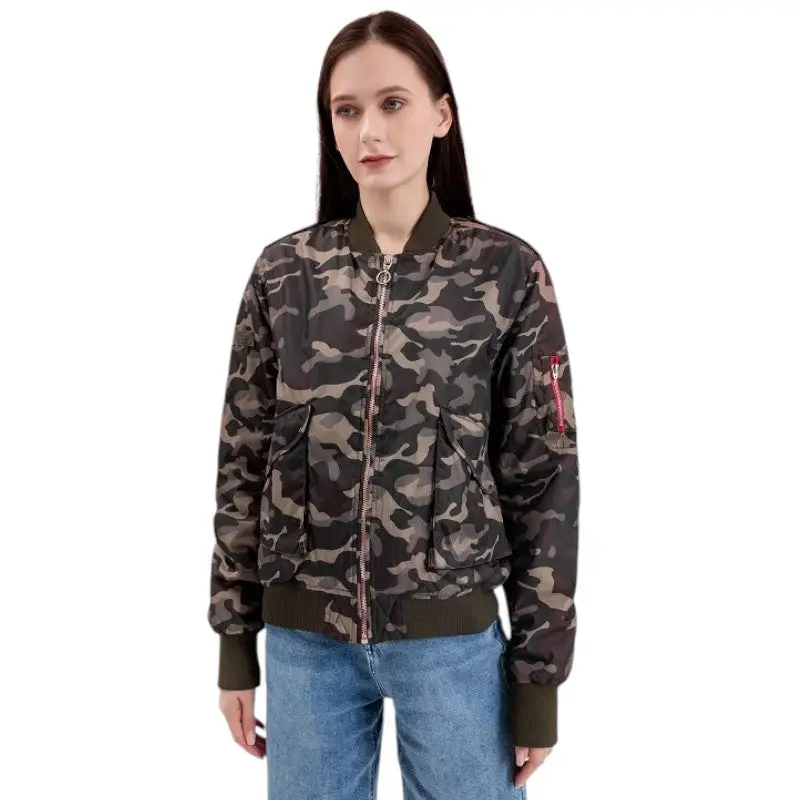 Veste militaire camouflage femme - Image 2