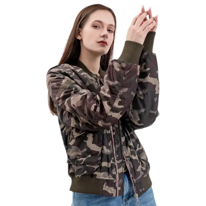 Veste militaire camouflage femme - Image 7