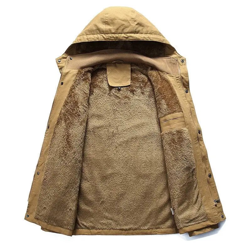 Veste militaire chaude pour homme vintage - Image 2
