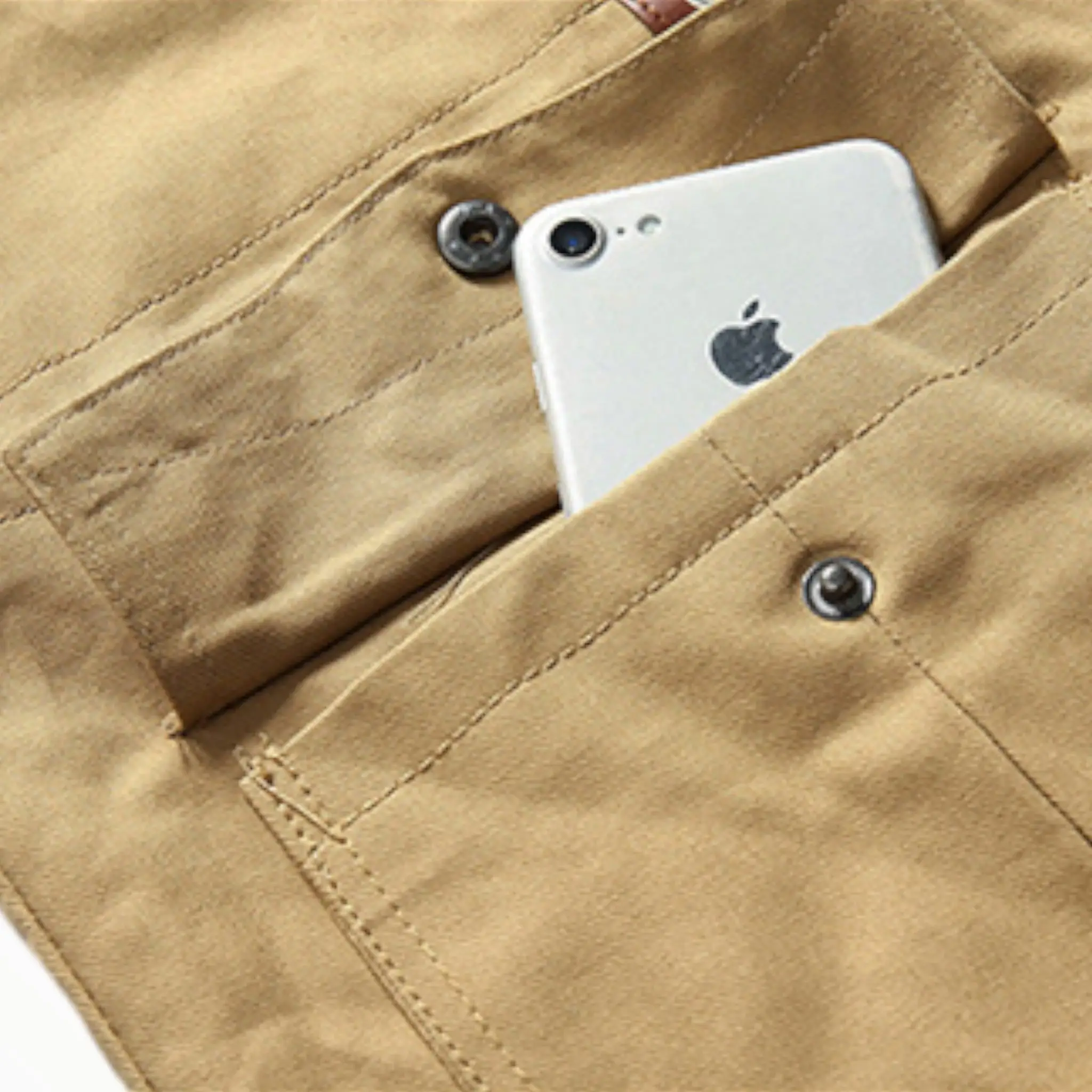 Veste militaire chaude pour homme vintage - Image 7