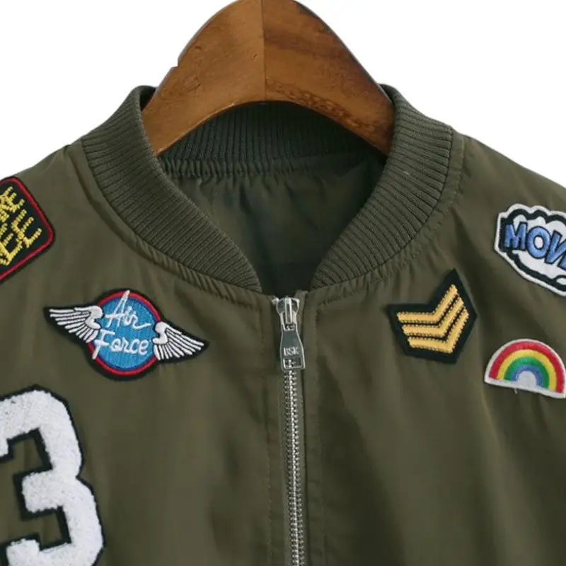 Veste militaire écusson femme - Image 5