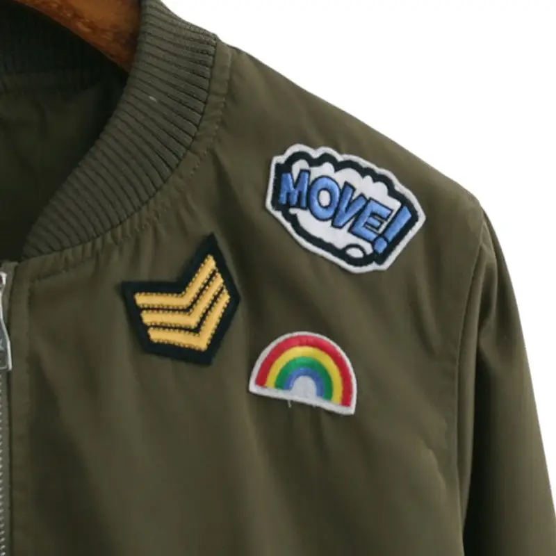 Veste militaire écusson femme - Image 7